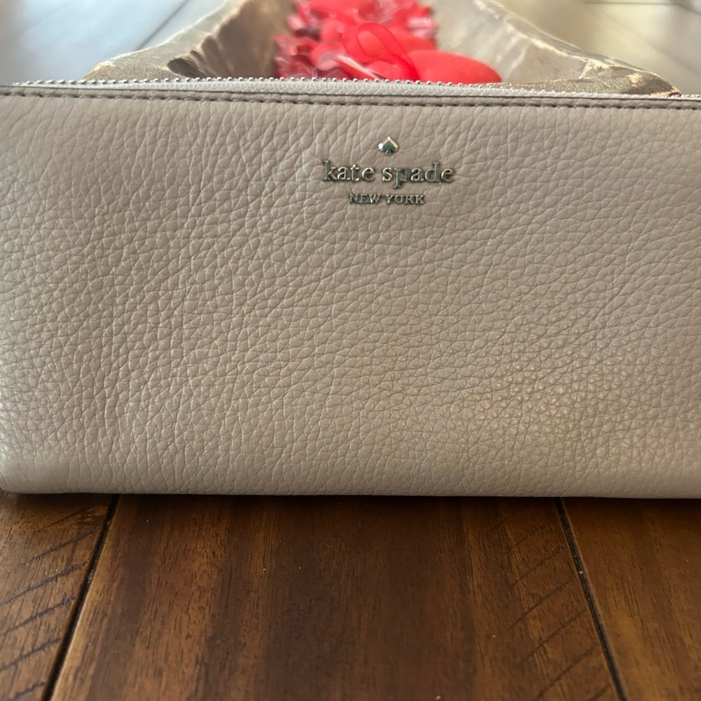 kate spade Beige Leather Clutch
